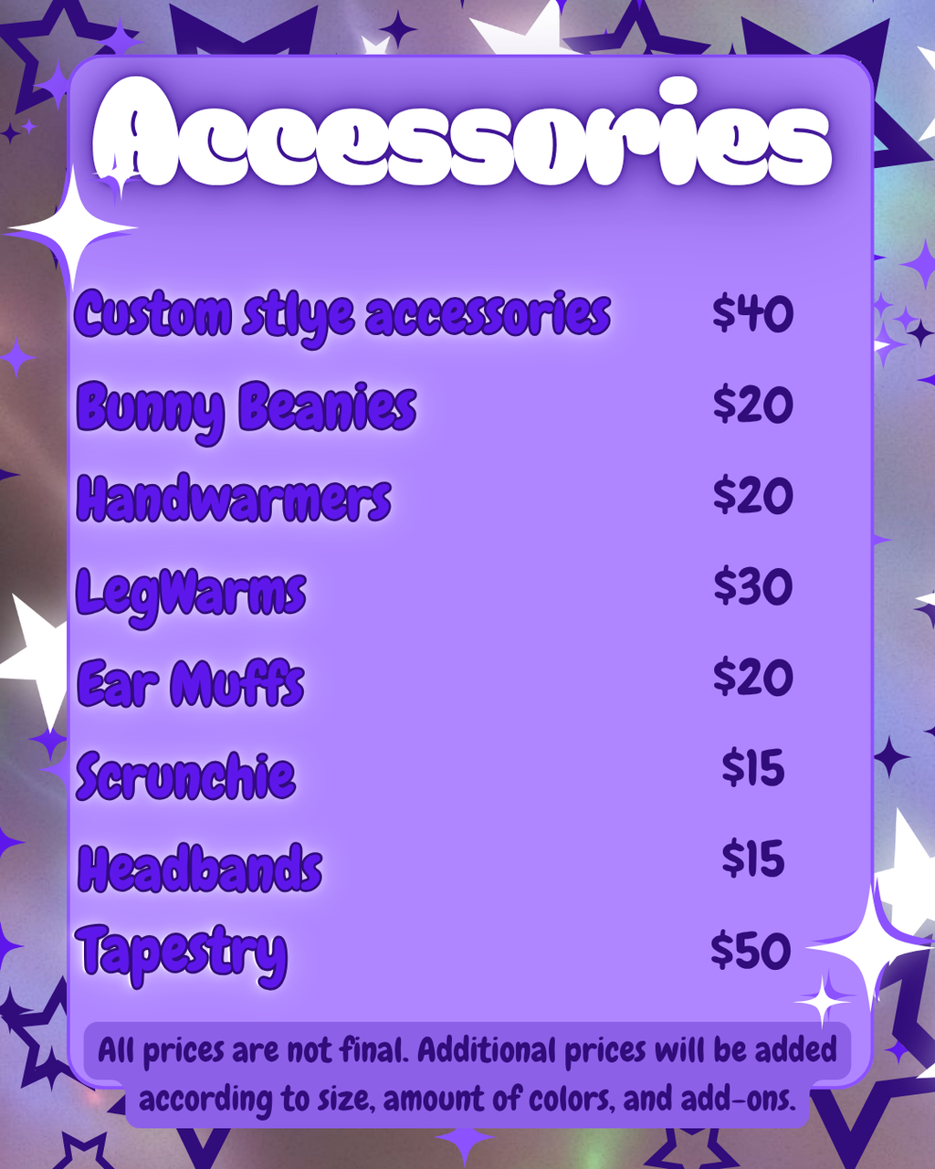 Custom Orders