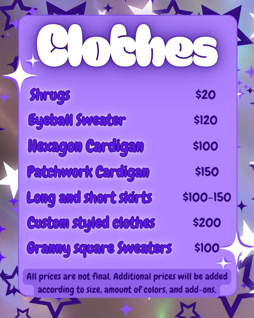 Custom Orders