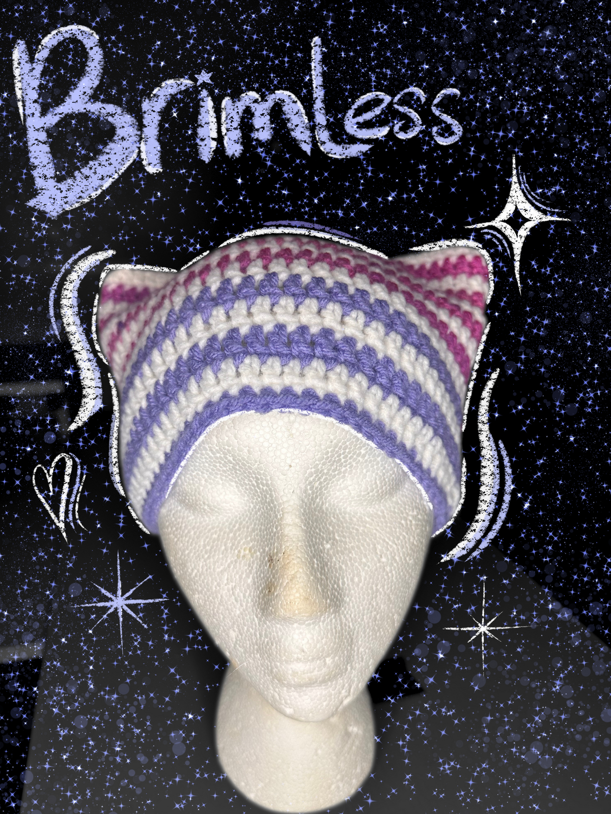 Brimless cat beanie
