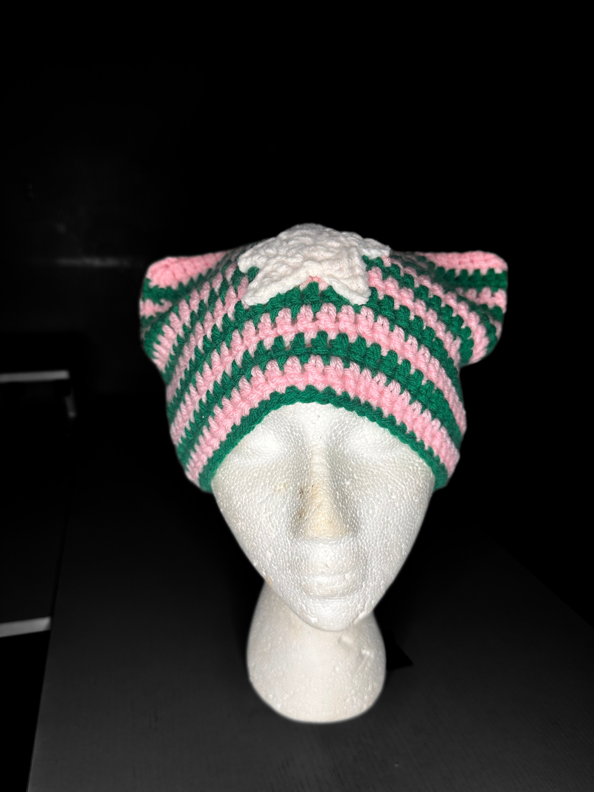 Brimless cat beanie