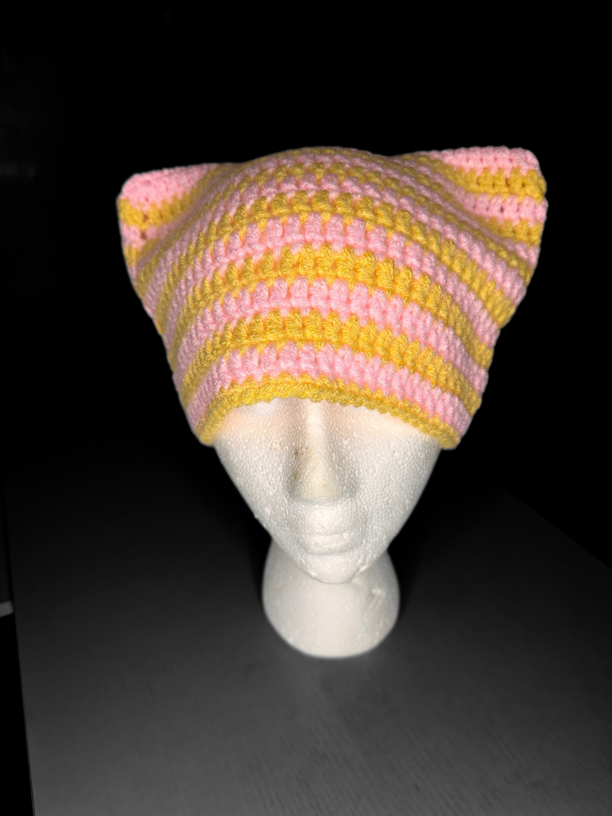 Brimless cat beanie