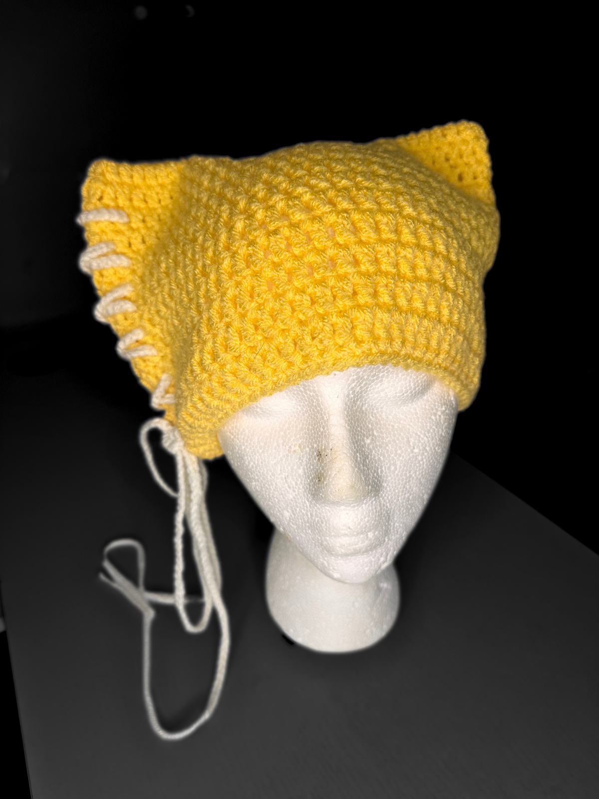 Brimless cat beanie